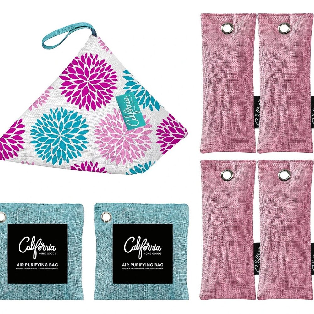 California Home Goods Set of (7) Charcoal Air Purifier Bags - v44500